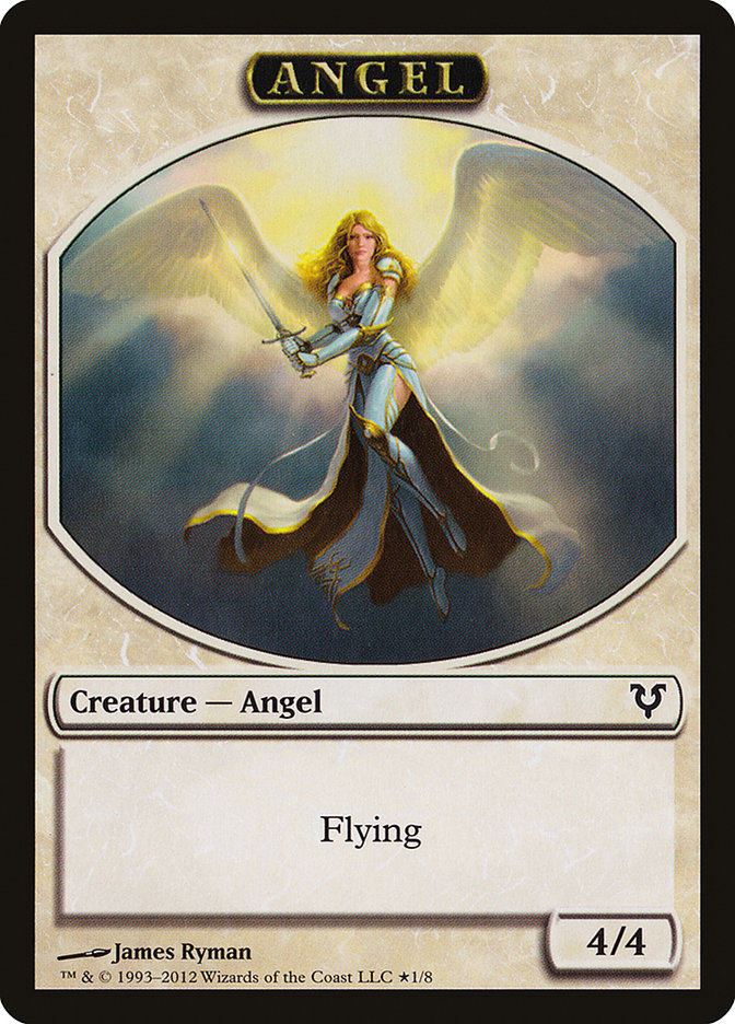 Angel // Demon Double-Sided Token (Oversized) [Open the Helvault]