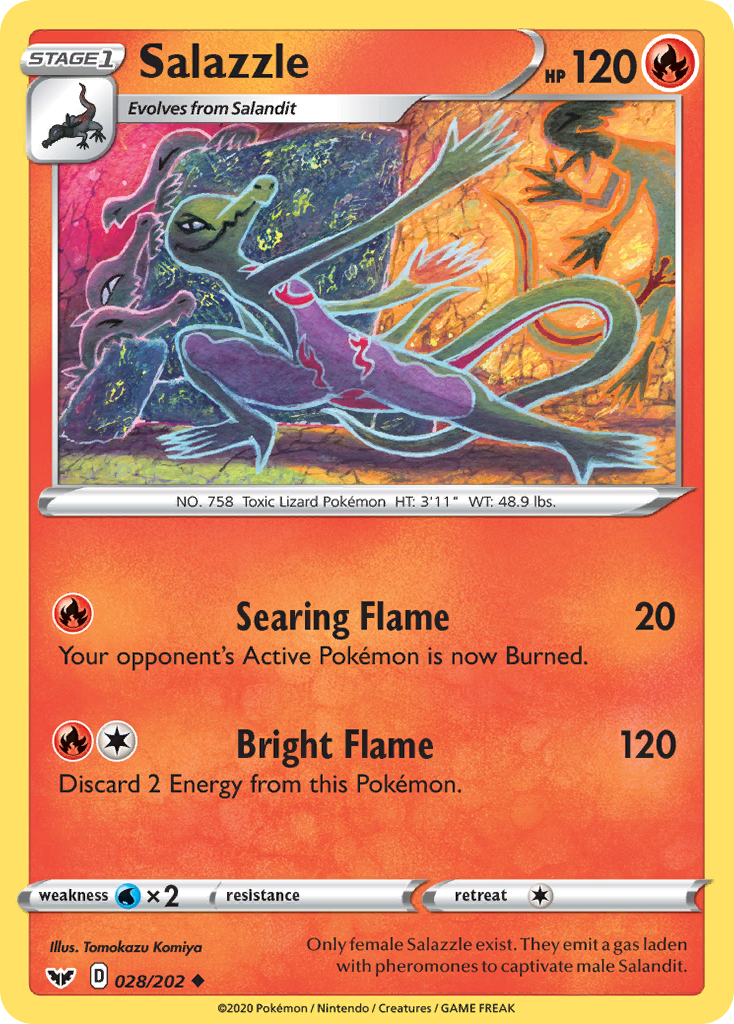 Salazzle (028/202) [Sword & Shield: Base Set]