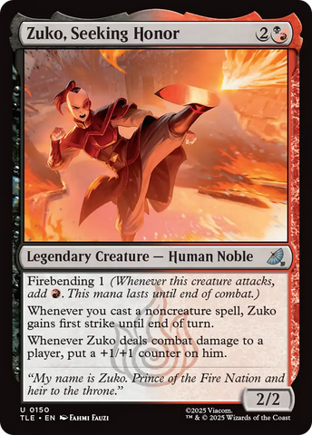 Zuko, Seeking Honor [Avatar: The Last Airbender: Eternal-Legal]