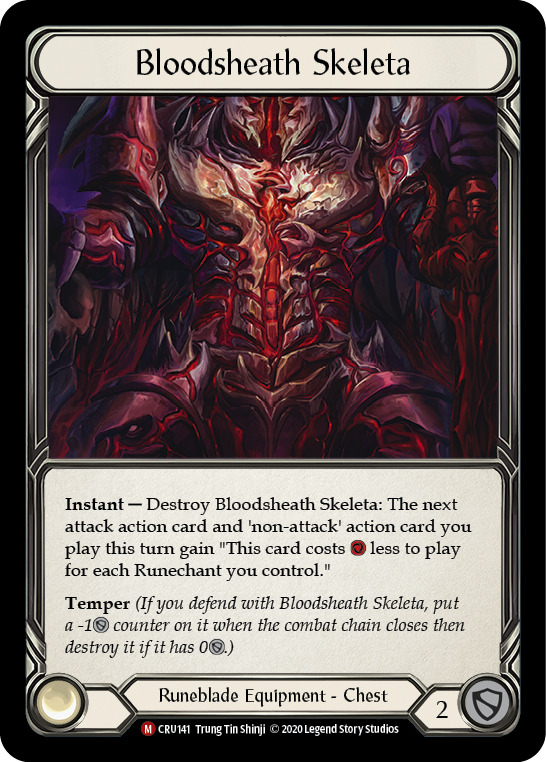 Bloodsheath Skeleta [CRU141] 1st Edition Cold Foil