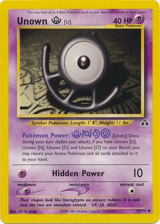 Unown (U) (51/75) [Neo Discovery Unlimited]