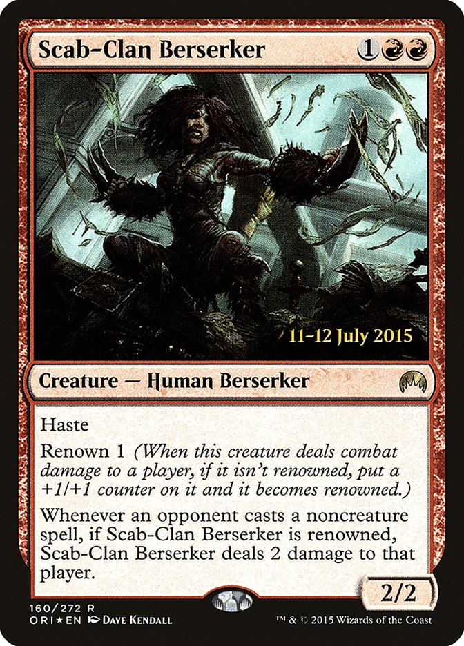 Scab-Clan Berserker [Magic Origins Prerelease Promos]