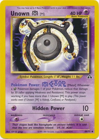 Unown (M) (49/75) [Neo Discovery Unlimited]