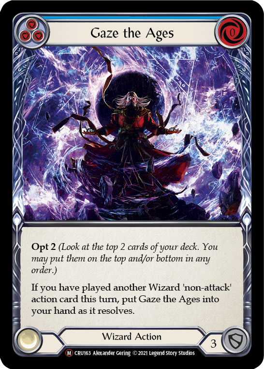 Gaze the Ages [U-CRU163-RF] Unlimited Rainbow Foil