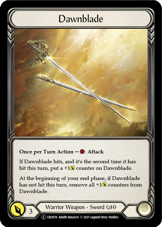 Dawnblade [U-CRU078-RF] Unlimited Rainbow Foil