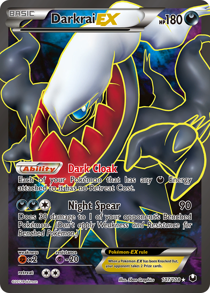 Darkrai EX (107/108) [Black & White: Dark Explorers]