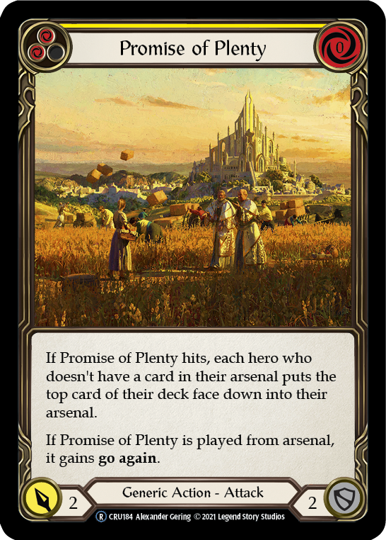 Promise of Plenty (Yellow) [U-CRU184-RF] Unlimited Rainbow Foil