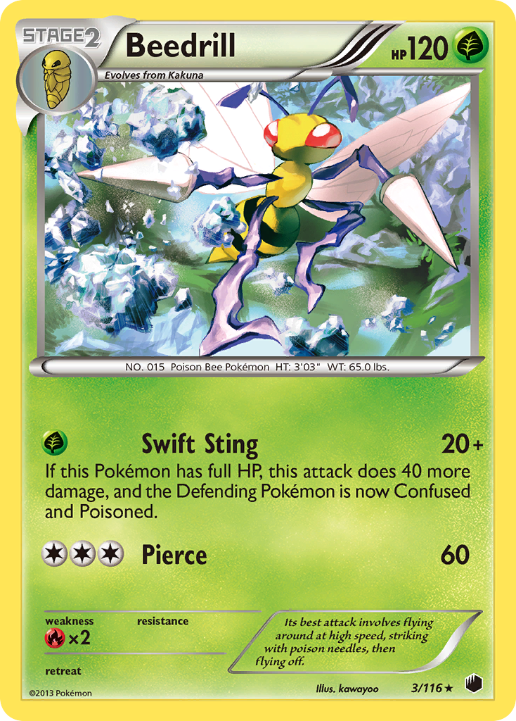 Beedrill (3/116) [Black & White: Plasma Freeze]