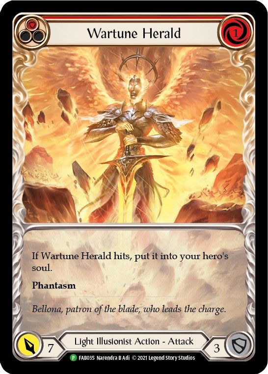 Wartune Herald (Blue) [FAB035] Rainbow Foil