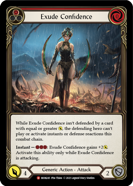 Exude Confidence [MON245-RF] 1st Edition Rainbow Foil