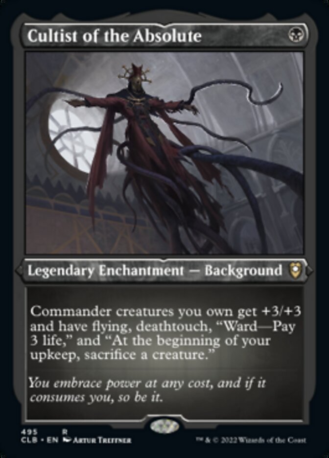 Cultist of the Absolute (Foil Etched) [Commander Legends: Battle for Baldur's Gate]